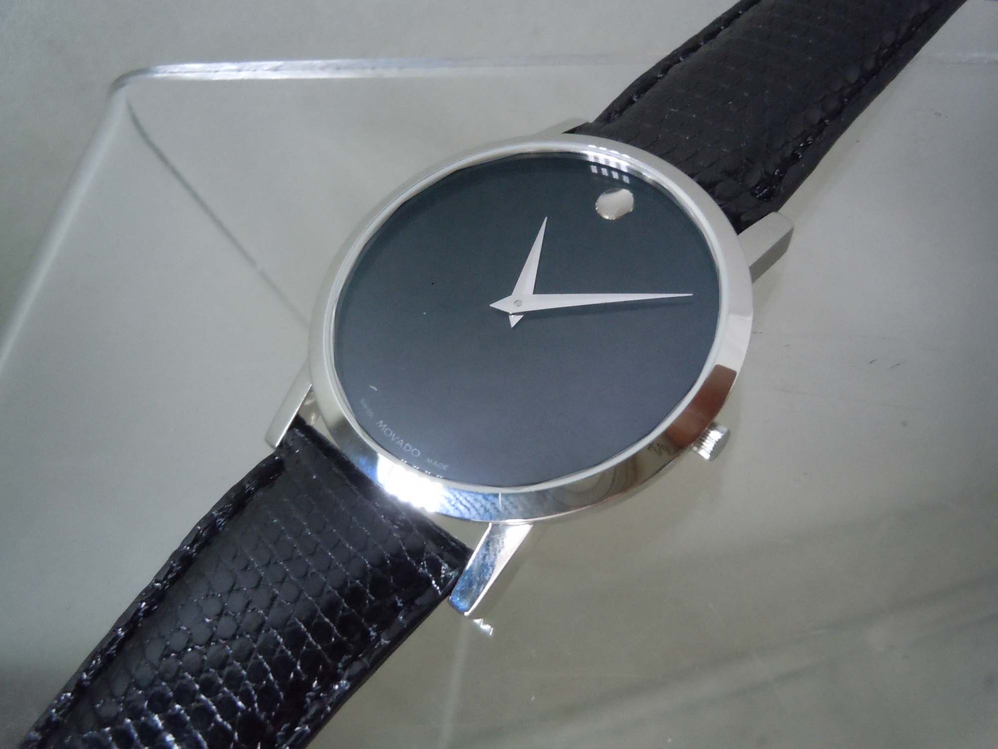 Groot 38mm. Movado Museum Heren 84.G1.1852 Swiss Quartz | Etsy