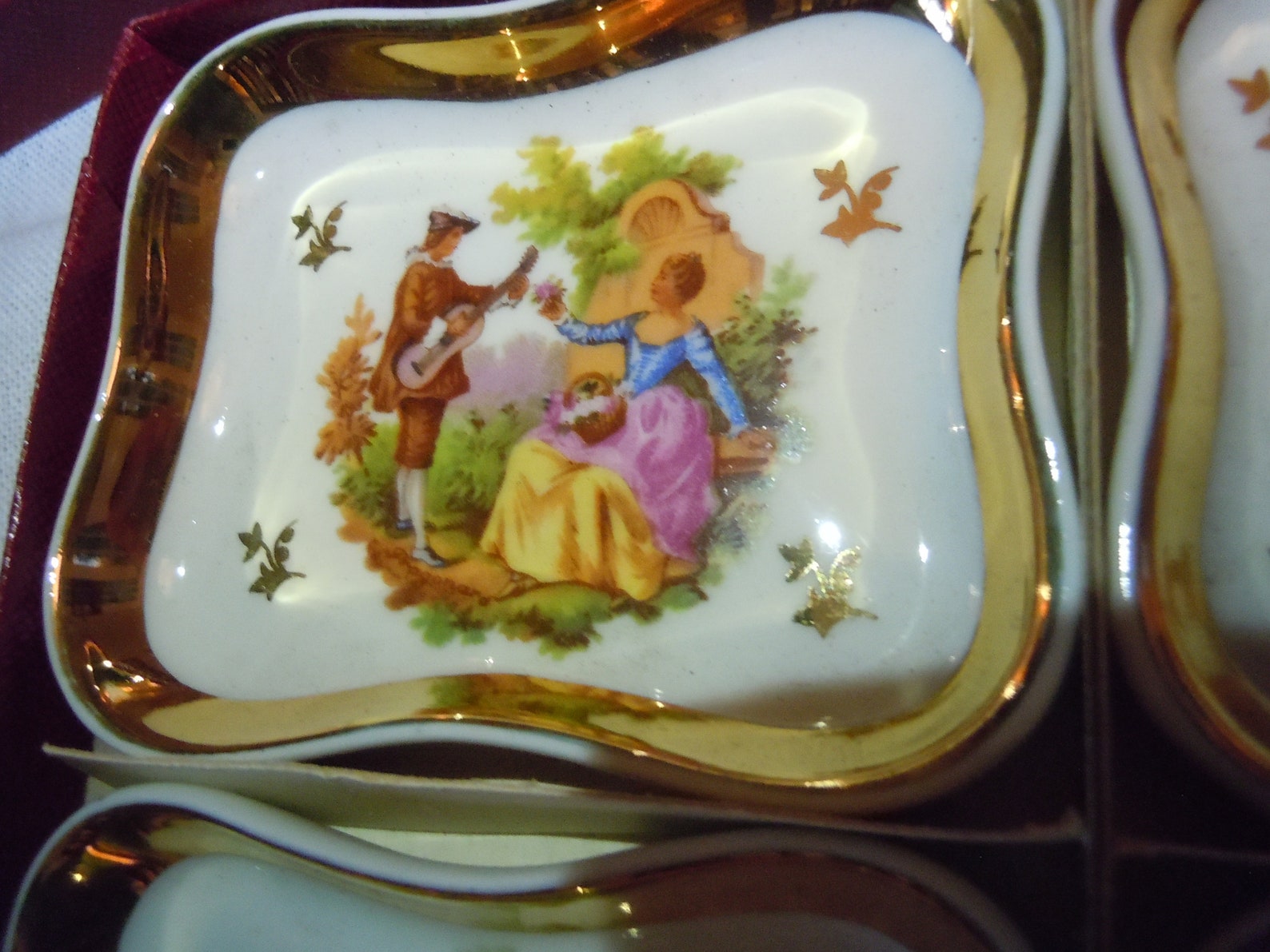 Stunning Set of Four French Limoges Porcelain Fragonard | Etsy