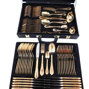 23/24 Gold Flatware - Etsy
