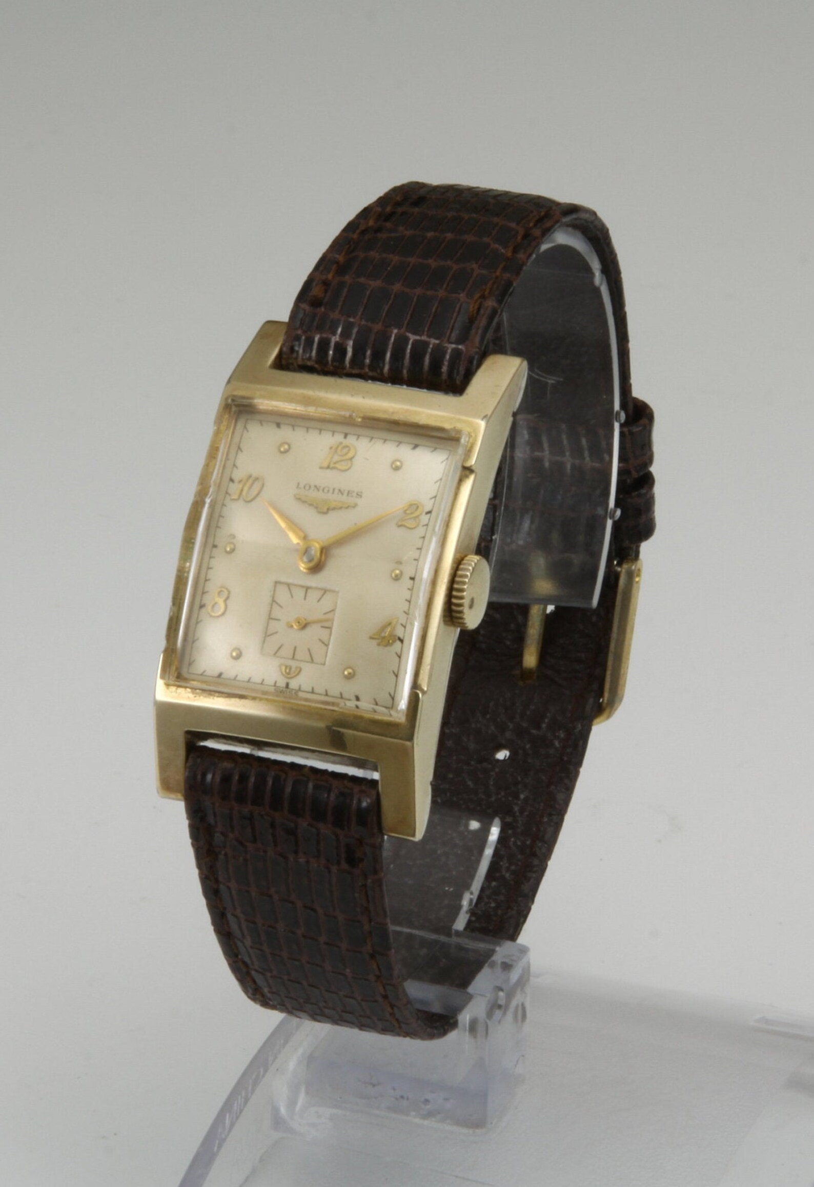 Rare 1950 Deco 10K Gold Filled Longines Curvex Mens Watch Etsy