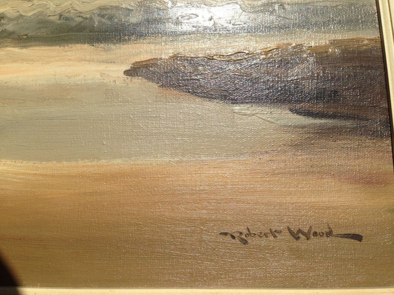 Robert William Wood Oil Painting Golden Evening Seaside Sunset Etsy