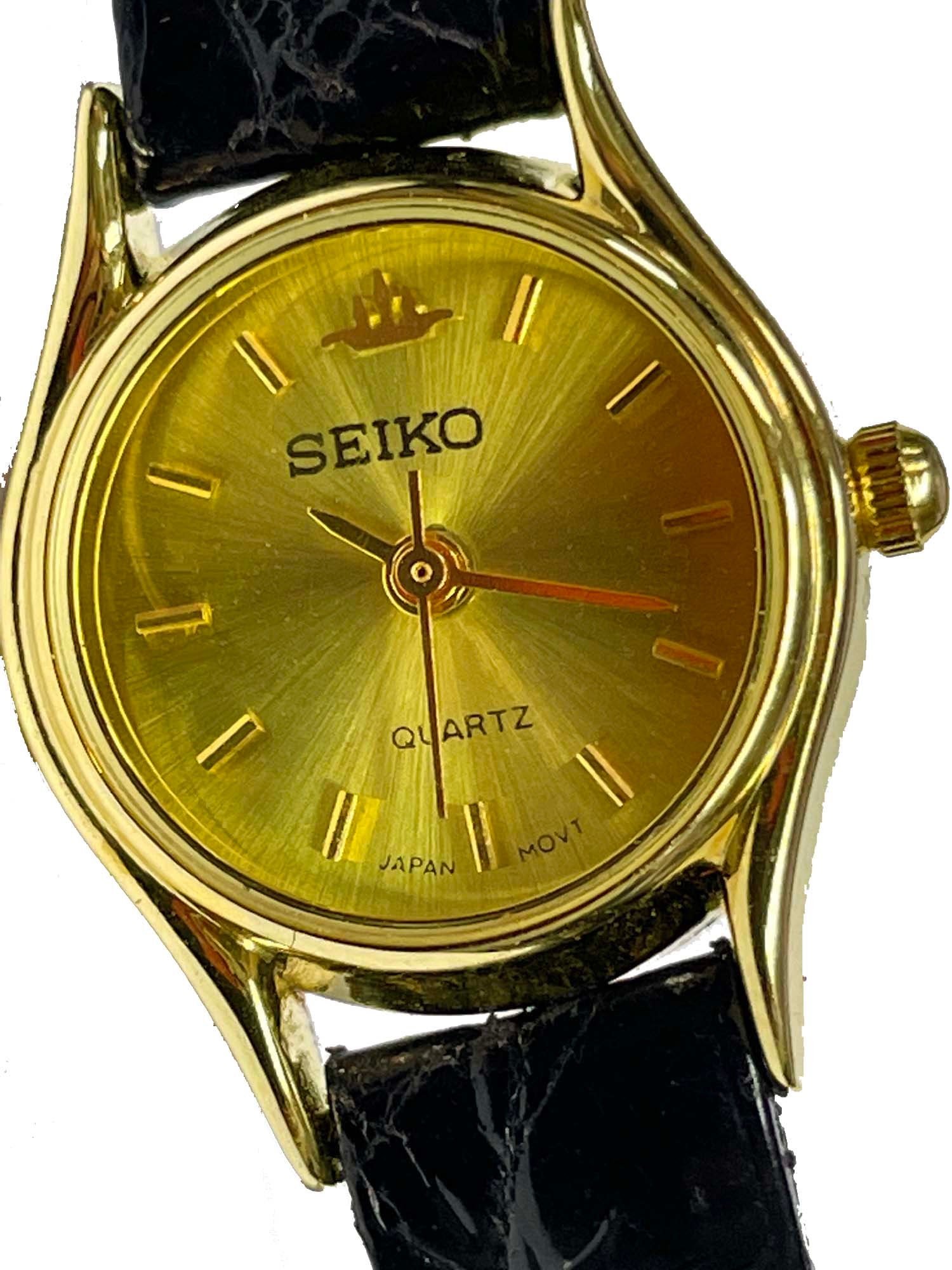 Nice Woman's Seiko 2906-0400 Gold Tone Champagne Stick - Etsy Israel