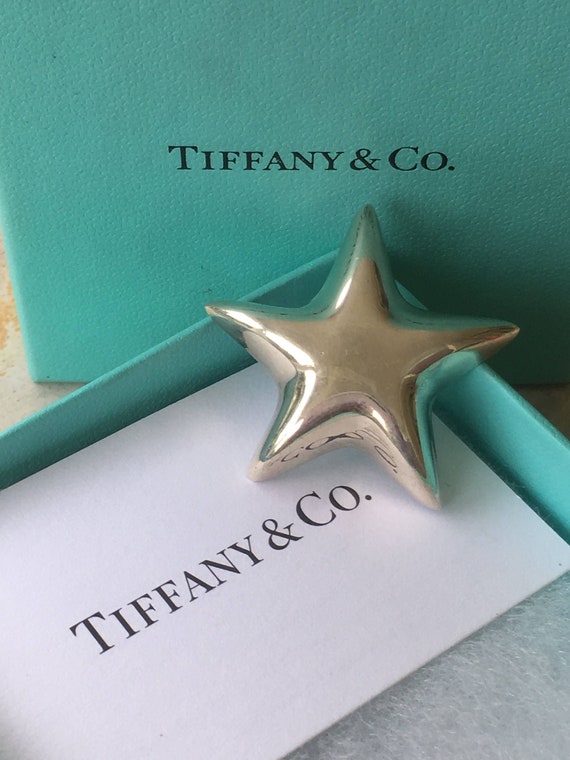 Tiffany ティファニー 星 スター star ブローチ シルバー 925 1960 年代の廃盤品、ティファニー パフィー スター ブローチ 925