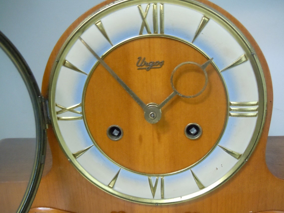 URGOS Made in Germany 8 Day Westminster Chime Mantle Clock Etsy