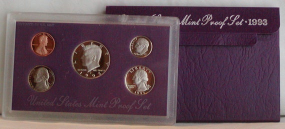 WITH BOX & COA 1992 S US MINT PROOF SET 5 COINS! 