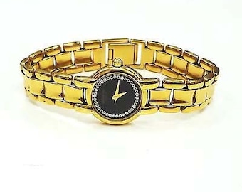 Ladies 18K Yellow Gold Plated Raymond Weil 3740 Swiss Quartz Watch