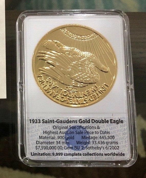 1933 St Gaudens Platinum-accented Eagle Replica Archival