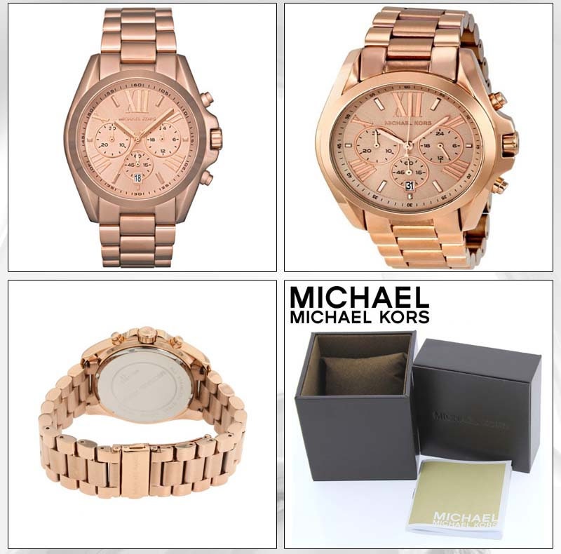 Michael Kors MK5503 Bradshaw Chronograph Rose Gold Pink