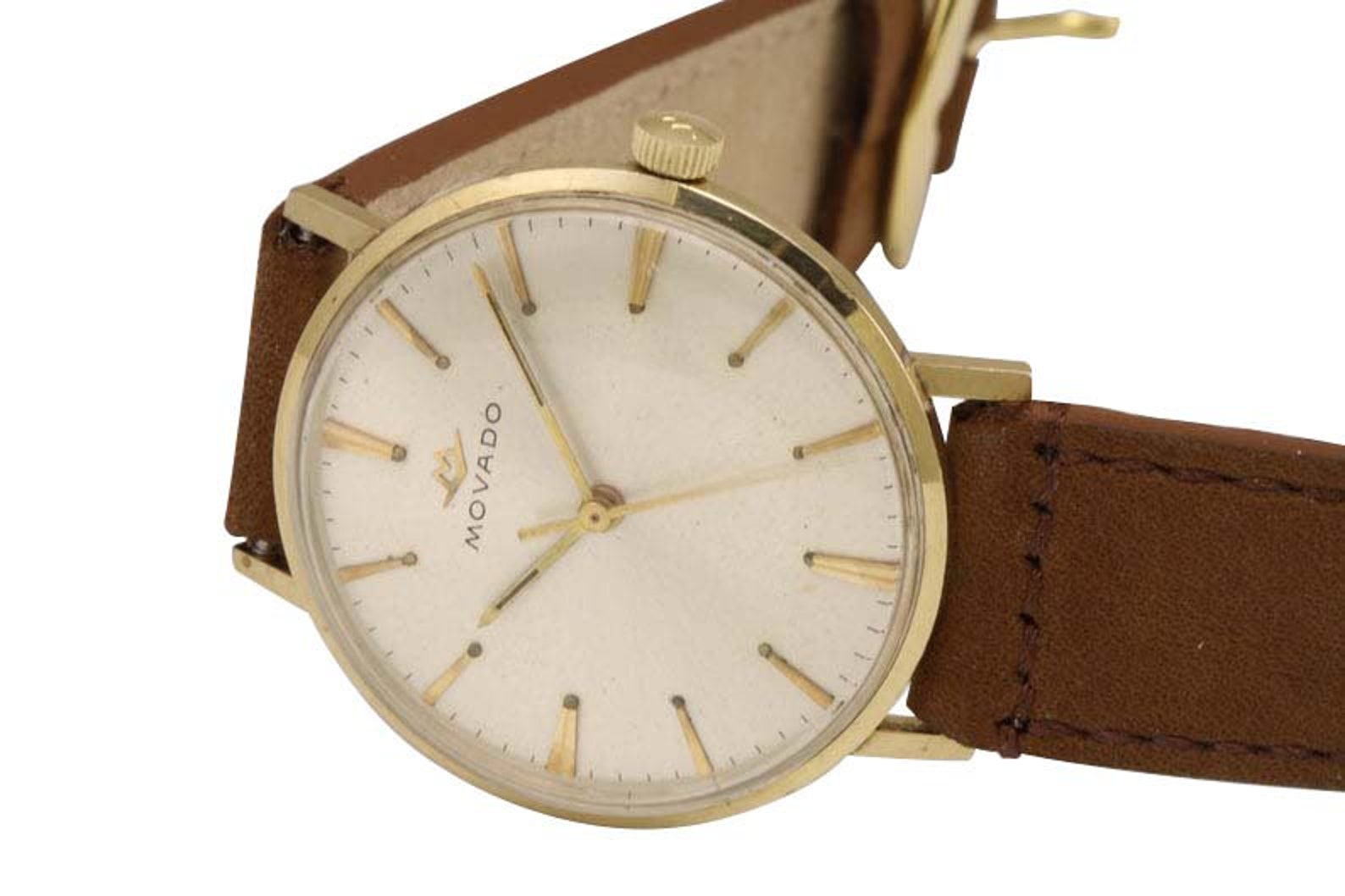 Vintage Men's Movado Solid 14K Gold Sub Sea Wristwatch Etsy