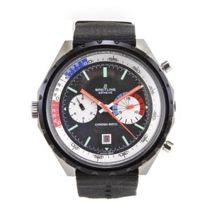 Breitling Chrono-matic Ref. 7651 Sport Chronograph Mens Watch Circa 1970