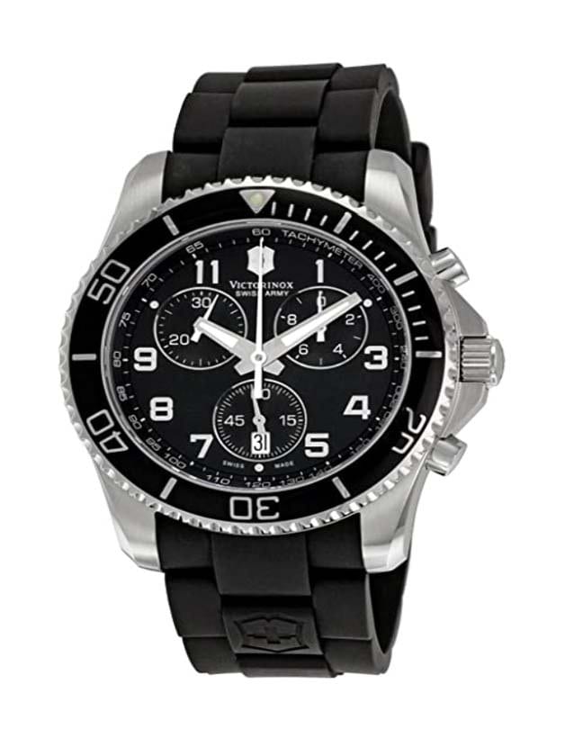 Victorinox Swiss Army Men's 241431 Maverick Black Dial Stainless