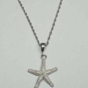 Vintage Sterling Silver Starfish Pendant Charm - Etsy