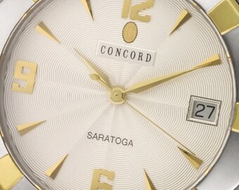 Montre habillée Concord pour homme Saratoga en or