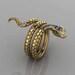 Stunning 3D Gold Tone Zirconia Jeweled Snake Wrap Around Coil - Etsy