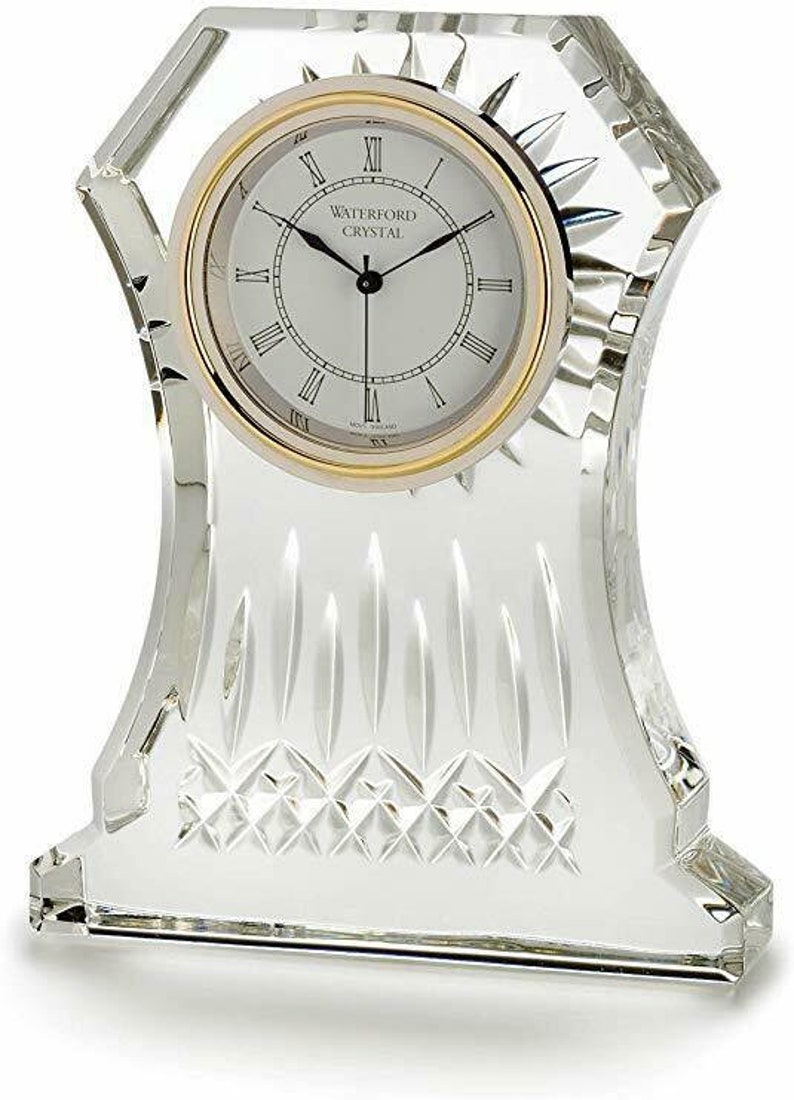 Waterford Crystal Lismore Mantle Desk Clock 107753 Etsy