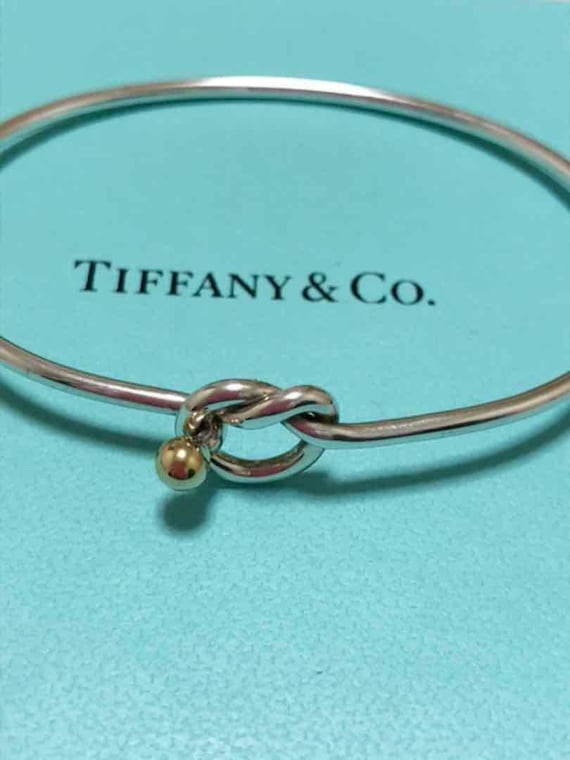 Tiffany & Co. 18K Gold Pretzel Love Knot Twist Sterling Silver
