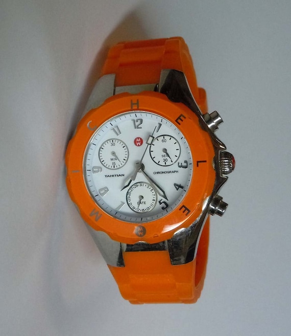 Michele MWW12D0005 Tahitian Orange Jelly Bean Chronograph  display picture 1