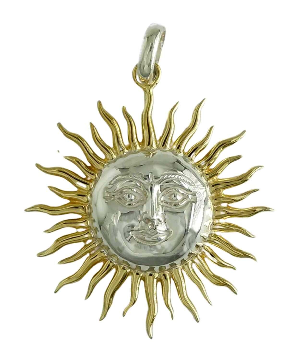 Sergio Bustamante Two Tone Vermeil Sterling Silver Sunburst