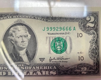 ねいの2 FR. 1938-J 2003A Two Dollar Federal Reserve Note PCGS 67PPQ
