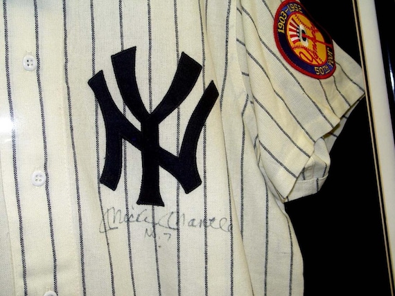 Baseball Mickey Mantle No 7 Signed Jersey New York Yankees 