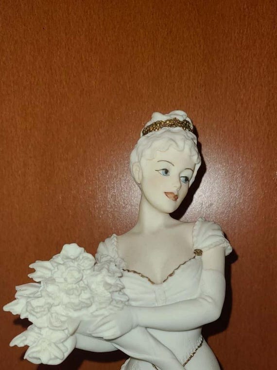 Giuseppe Armani Spring Melodies Lady With Flowers Porcelain