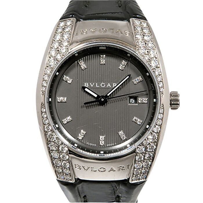 Ladys 30mm Swiss Quartz Bulgari ERGON EGW30G 18K White Gold