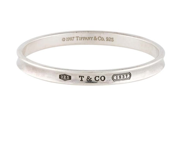 Tiffany & Co. 1997 シルバー カフブレスレット Tiffany & Co T&CO 1837 Collection 925 Silver Cuff Bracelet