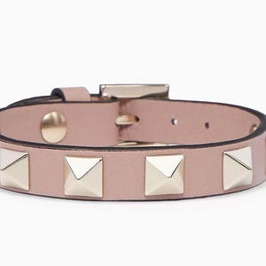 Valentino Garavani Rockstud Bracelet in Calfskin W/ Box