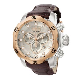 Men&#39;s Invicta 10778 Reserve Venom Leather Chronograph Watch with Box & Papers