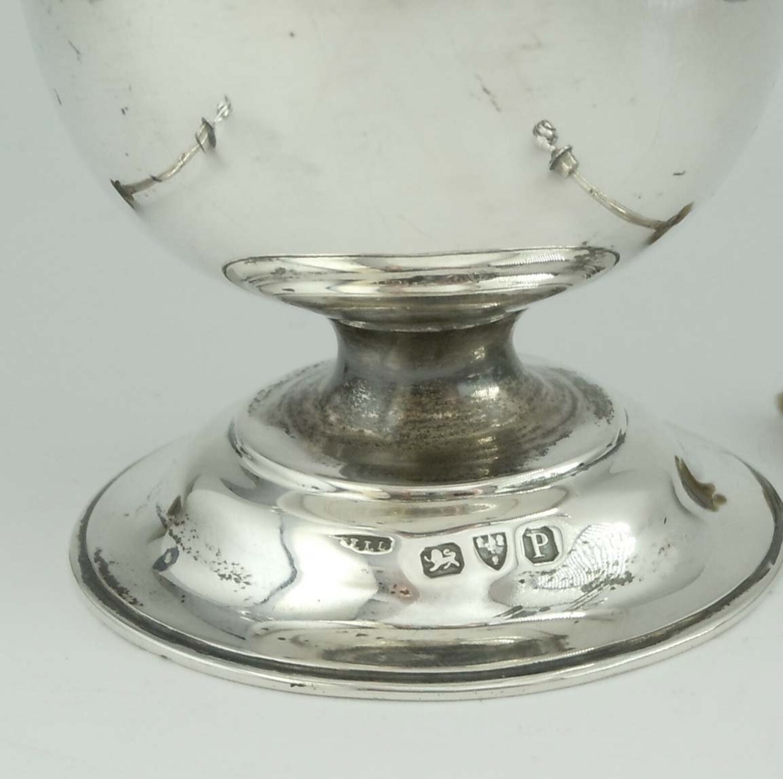 English Sterling Silver Oil Lamp Double Handle Trophy Form 130 Etsy India