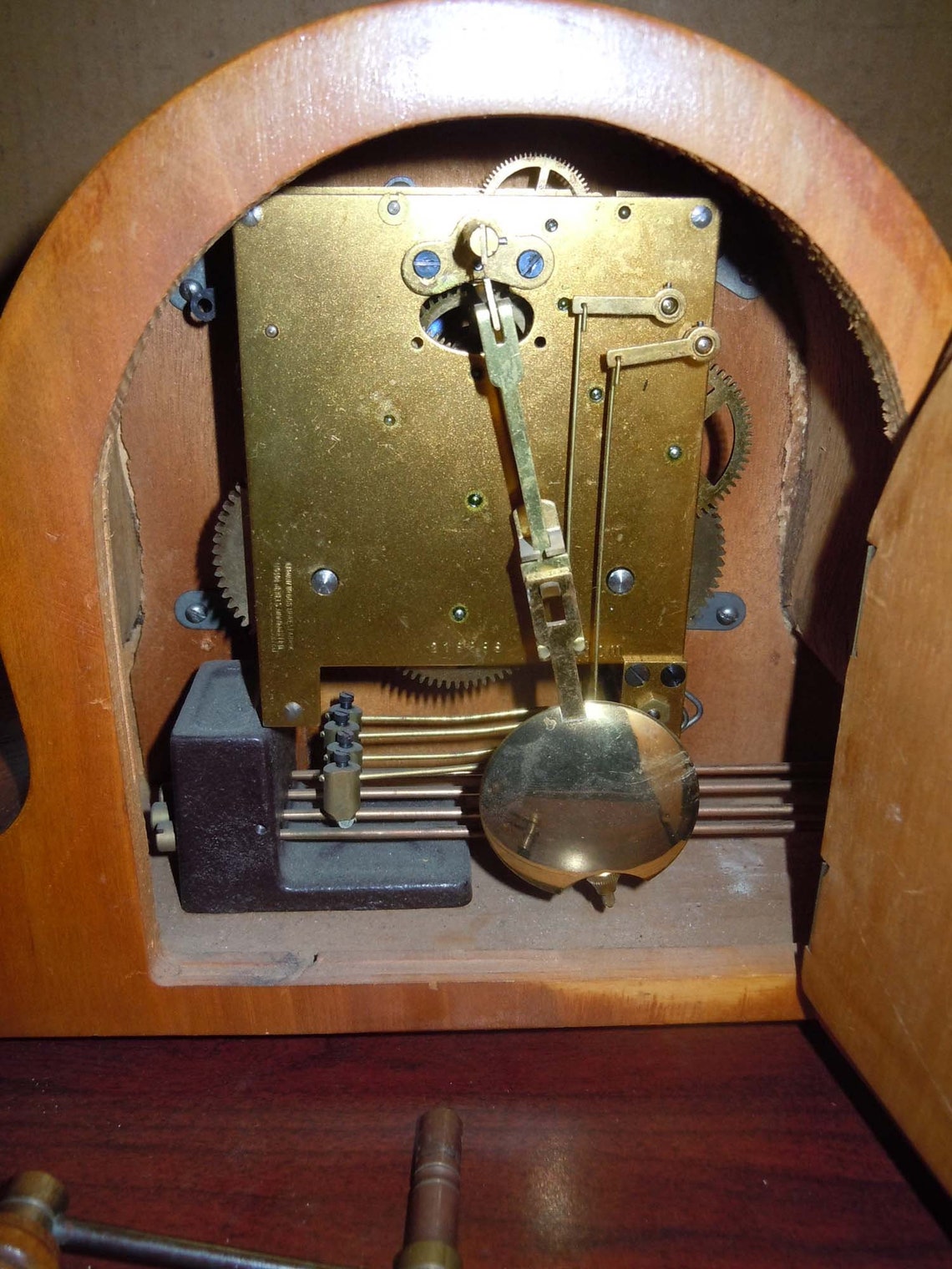 URGOS Made in Germany 8 Day Westminster Chime Mantle Clock Etsy