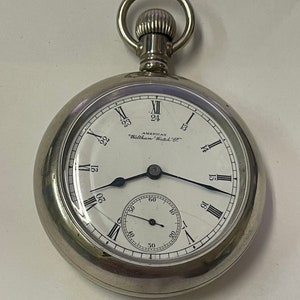Rare Antique 1892 American Waltham Watch Co. Grade: No. 3 Railroad Pocket Watch RR Size 18s Philadelphia Watch Case Co Silverode Case