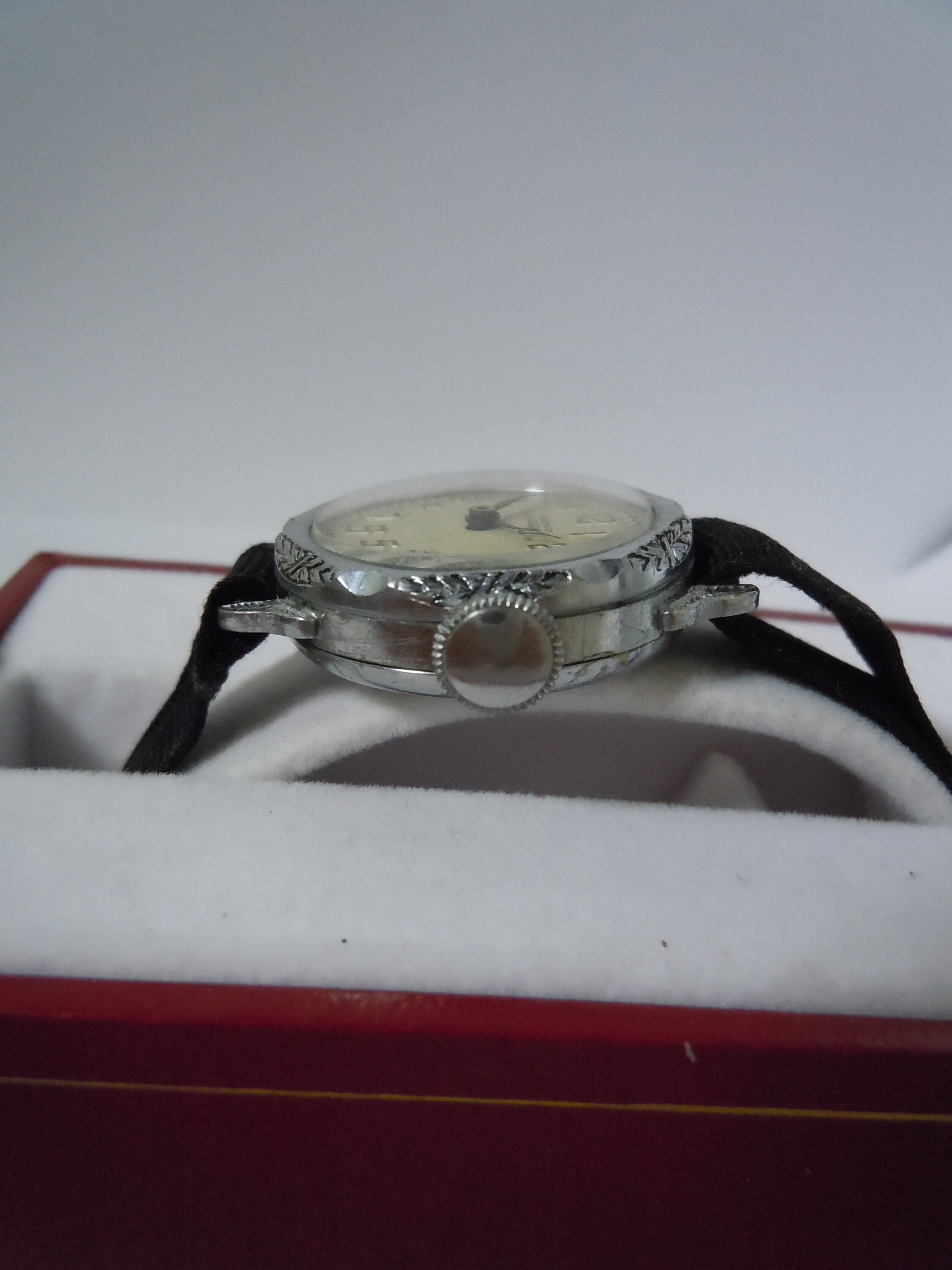 Montre Bracelet Vintage Château Cadillac 14k RGP Art Déco Dames, Mouvement Suisse 6 Rubis