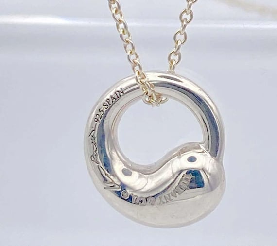 Tiffany & Co. Elsa Peretti Eternal Circle Pendant Necklace in 925