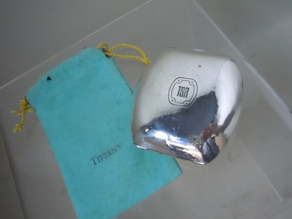 Tiffany & Co Sterling Silver Clam Shell Travel 8 Day Alarm Clock