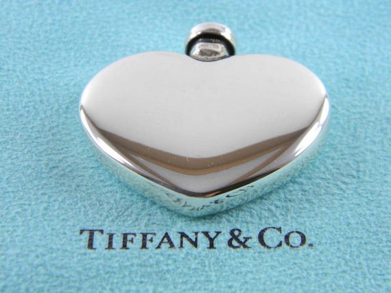 Tiffany & Co Sterling Silver Perfume Cologne Heart Flask and