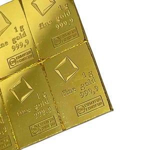 1 gram Valcambi Gold Bar features .9999 Purity