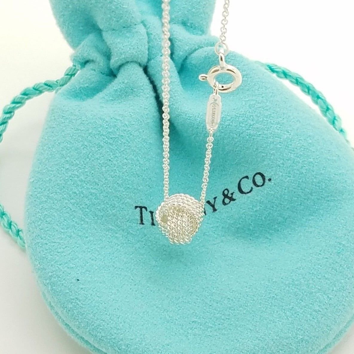 Tiffany & Co. Sterling Silver Somerset Mesh Love Twist Knot Ball