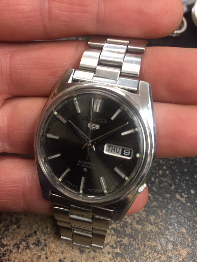 Men's Seiko 5 Automatic 21 Jewel Day Date Calendar Watch | Etsy Australia