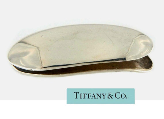 Rare Tiffany Elsa Peretti Sterling Silver Large BEAN Money Clip