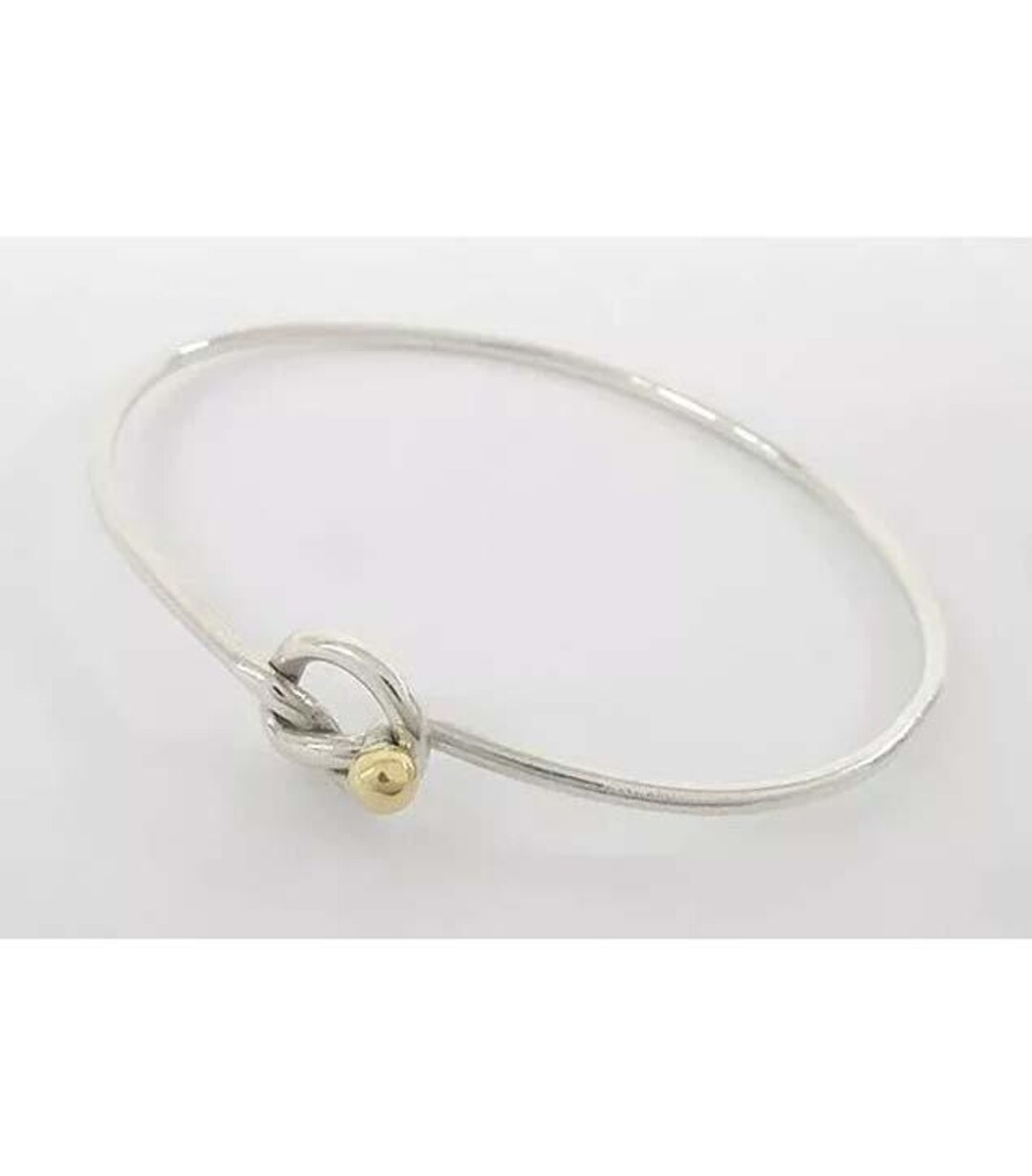 Tiffany & Co. 18K Gold Pretzel Love Knot Twist Sterling Silver