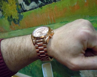 Michael Kors MK5503 Bradshaw Chronograph Rose Gold Pink Unisex