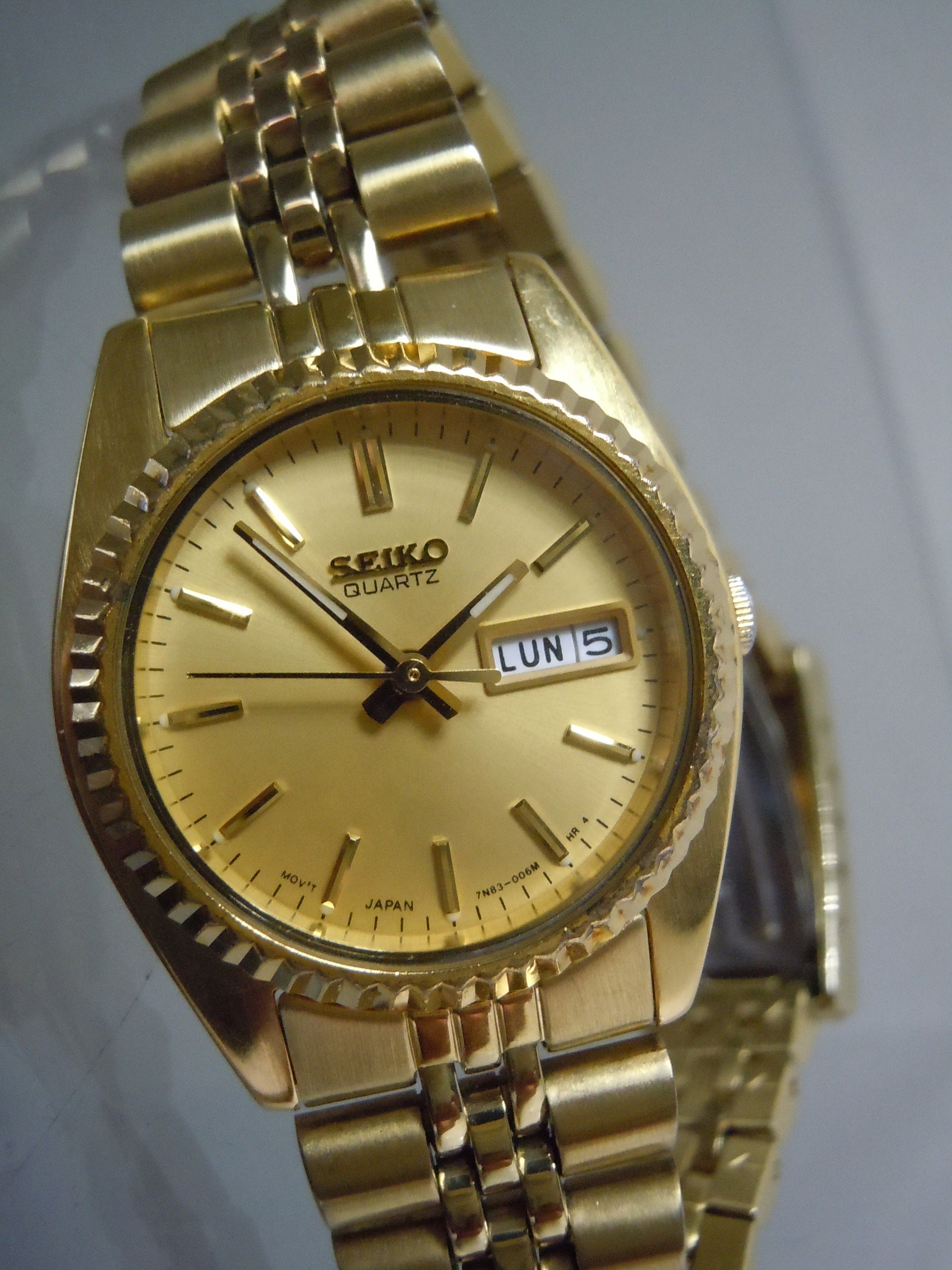 Woman's Seiko 7N83-006M Quartz Day Date Calendar President - Etsy