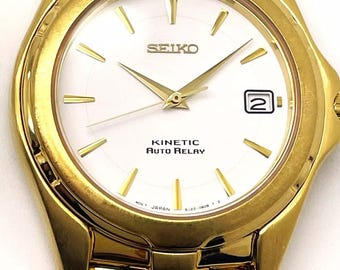 SEIKO 7N00-5C70 MENS 男性用 Seiko Quartz 7N00-5C70 - Tank - Roman Numerals - Gold - 25mm