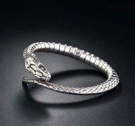 Rare Tiffany & Co. Sterling Silver Snake Scarf Ring V… Gem