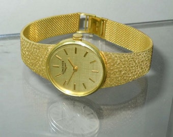 14kt Yellow Gold Stain Finish Unisex Longines Dress Watch 14k Swiss Wristwatch 50 Grams