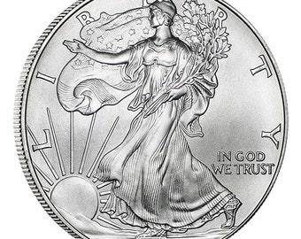 1923 シルバー ピース 1 ドル コイン 自由の女神、裏面に鷲の紋章、90