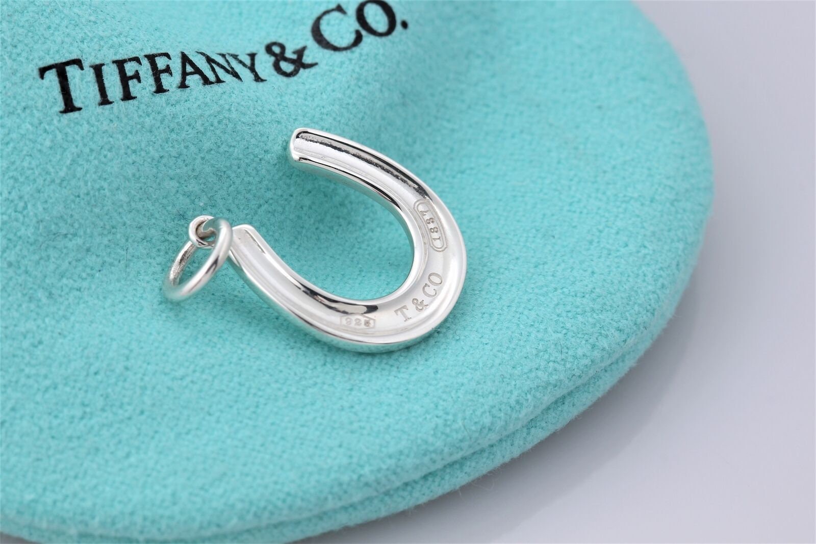 Tiffany & Co. 1837 Sterling Silver Horseshoe Charm Pendant With