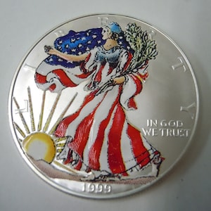 1999年 アメリカウォーキングリバティイーグル銀貨 Yahoo!オークション -「1999 イーグル」(硬貨) (貨幣)の落札相場・落札価格