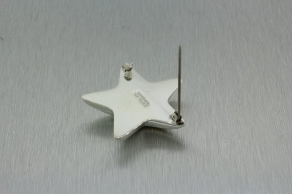 1960 年代の廃盤品、ティファニー パフィー スター ブローチ 925
